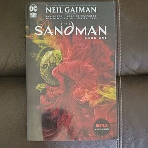 The Sandman Book One by Neil Gaiman - Black and Red Cover